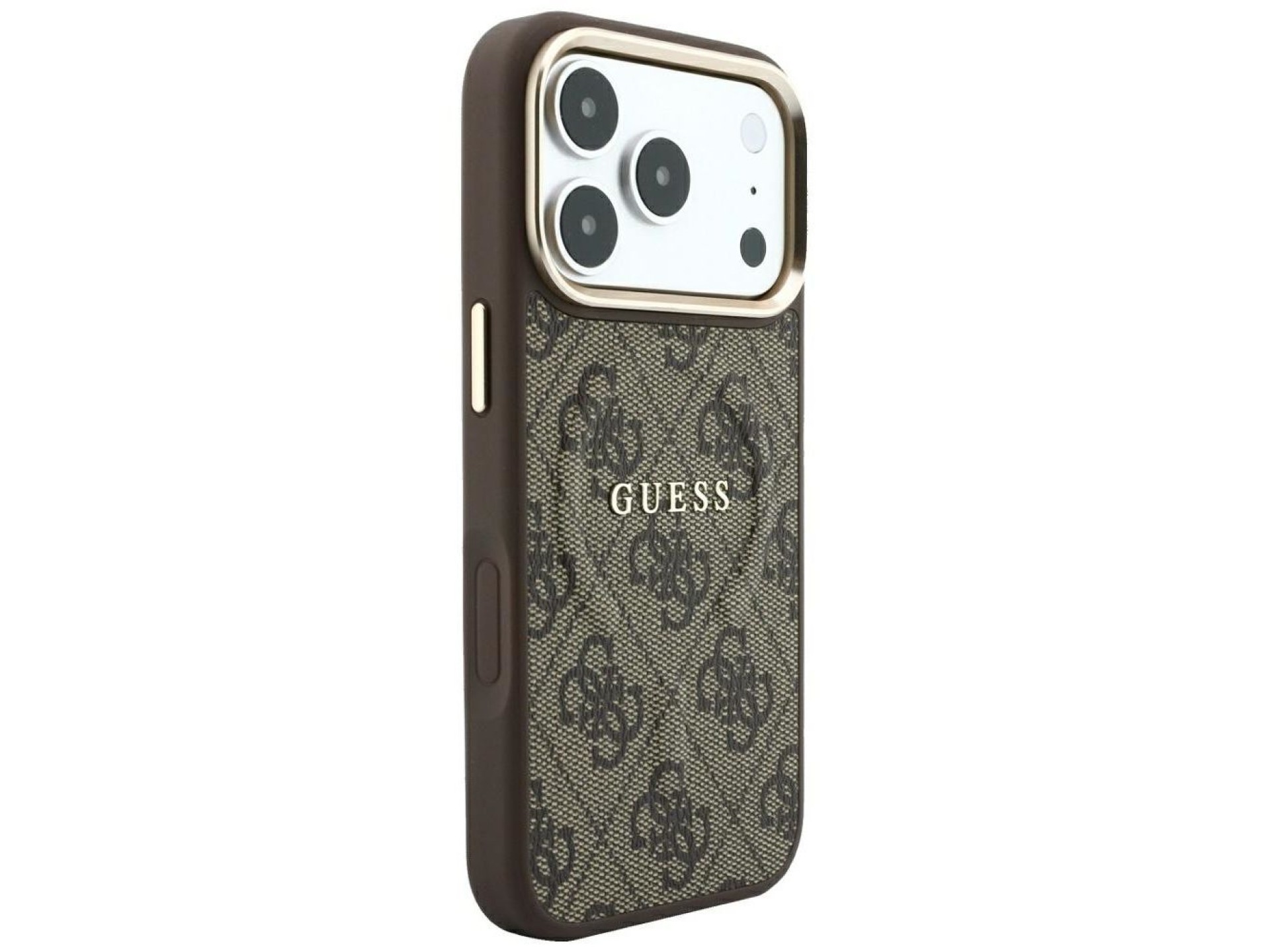 Guess Embossed 4G Classic MagSafe Case for iPhone 17 Pro Max / 18 Pro Max - Brown