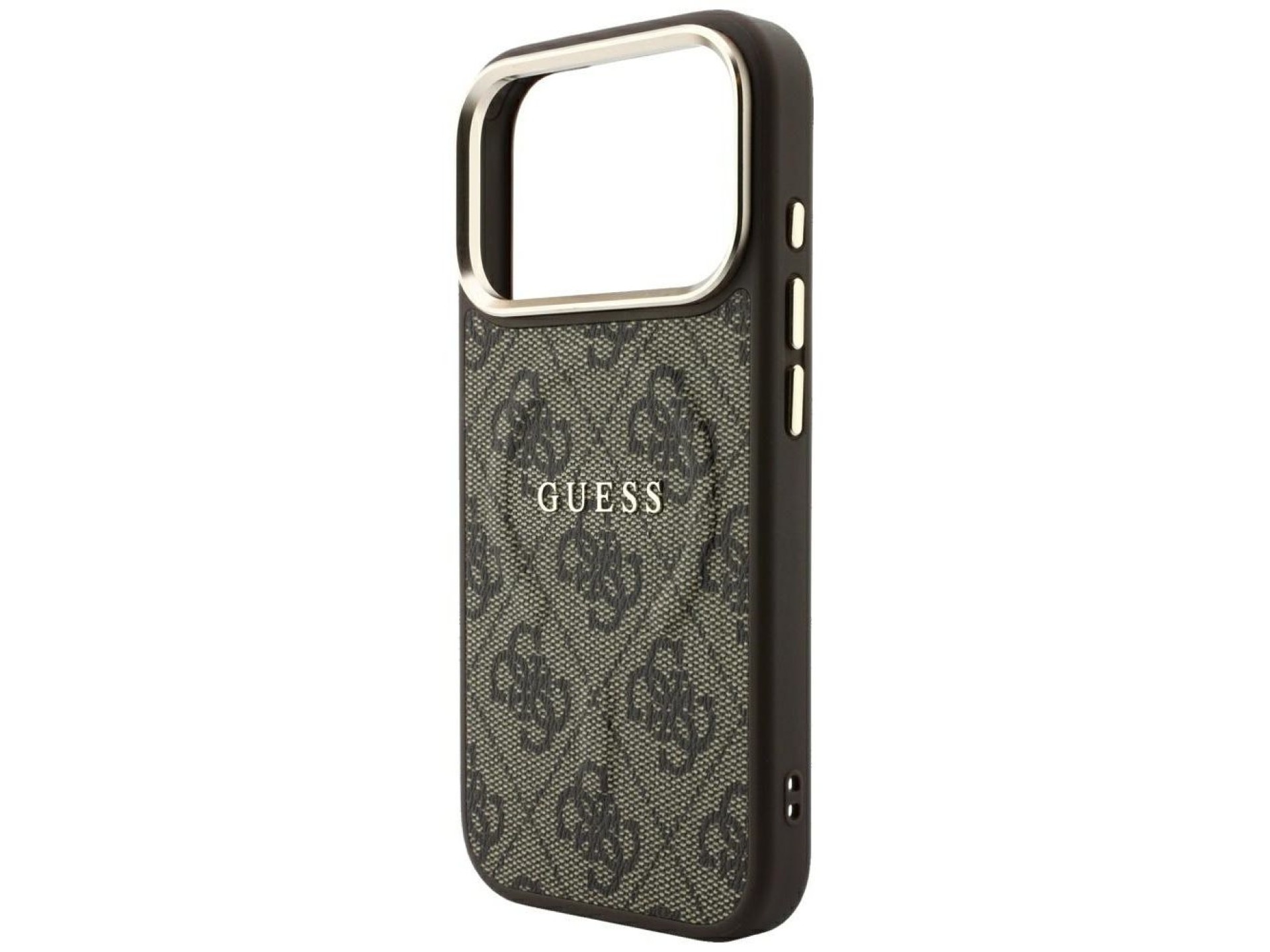 Funda Guess Classic MagSafe 4G con relieve para iPhone 17 Pro / 18 Pro - Marrón