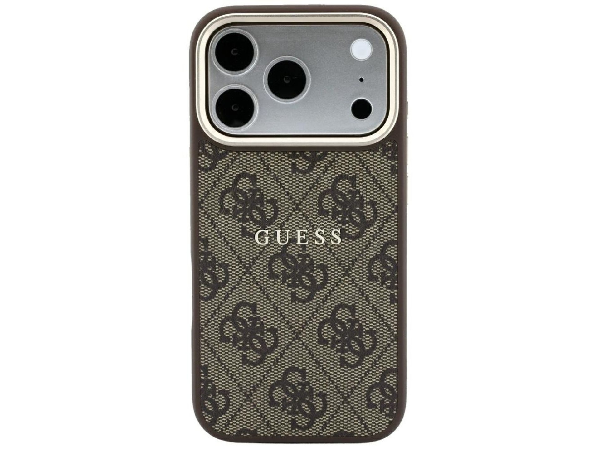 Guess Embossed 4G Classic MagSafe Case for iPhone 17 Pro Max / 18 Pro Max - Brown