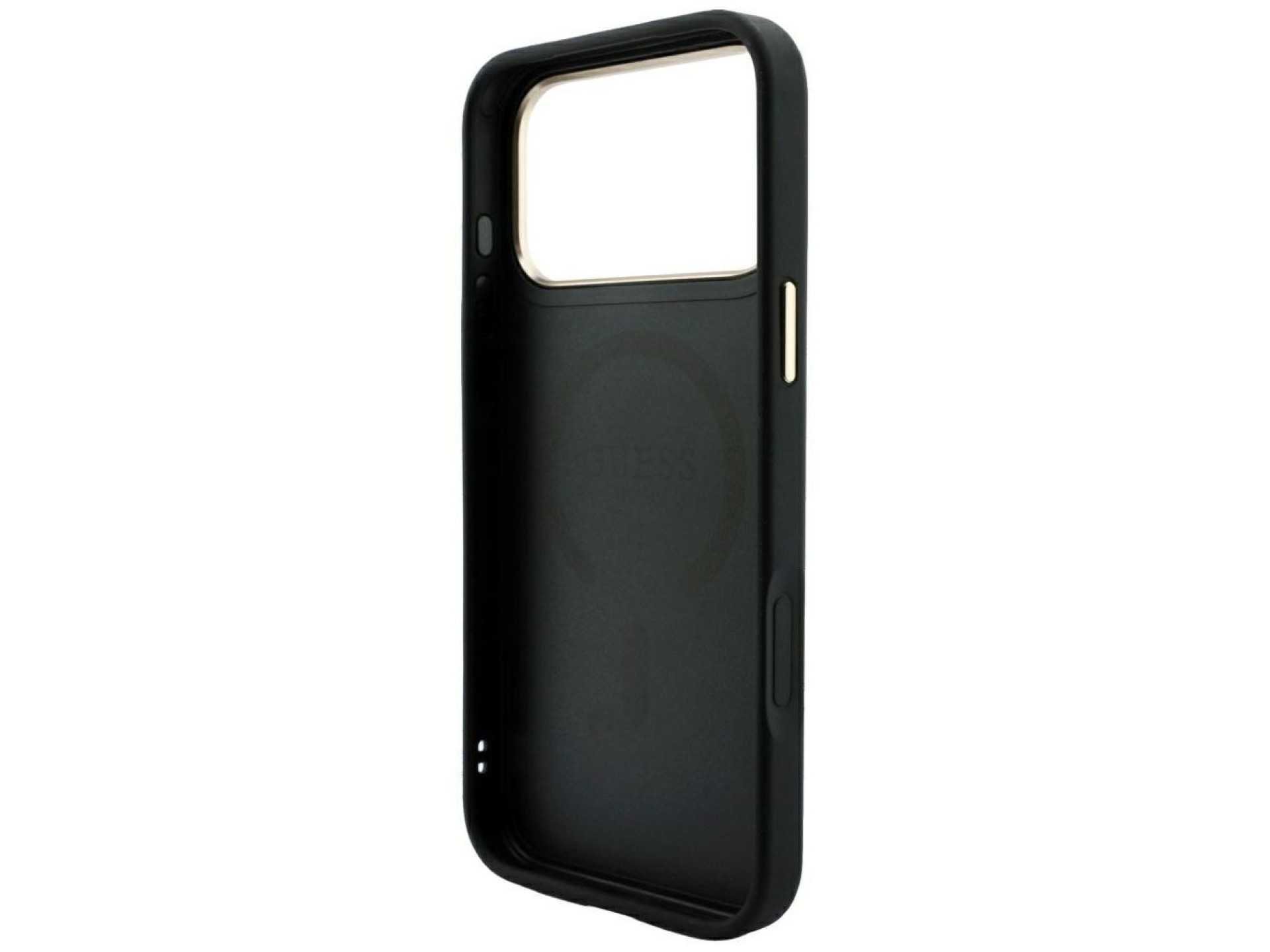 Capa Guess Embossed 4G Classic MagSafe para iPhone 17 Pro Max / 18 Pro Max - Preta
