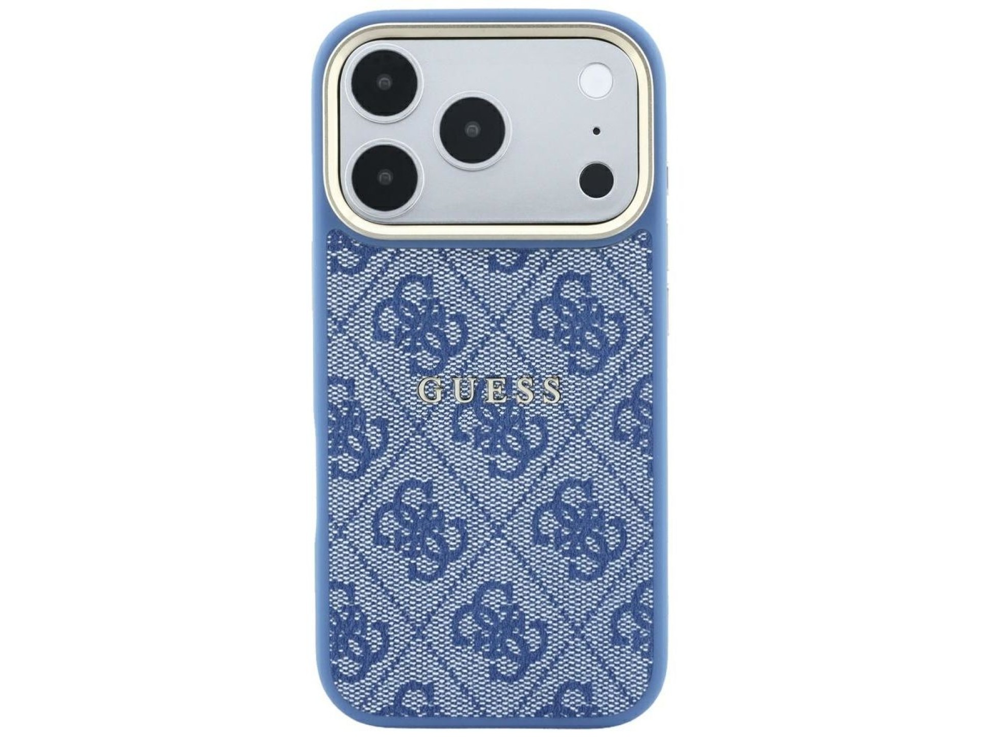 Capa Guess Embossed 4G Classic MagSafe para iPhone 17 Pro Max / 18 Pro Max - Azul
