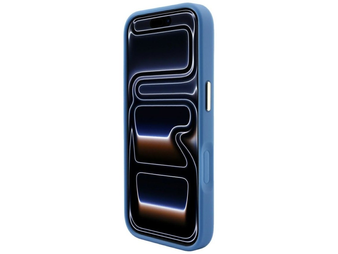 Capa Guess Embossed 4G Classic MagSafe para iPhone 17 Pro Max / 18 Pro Max - Azul