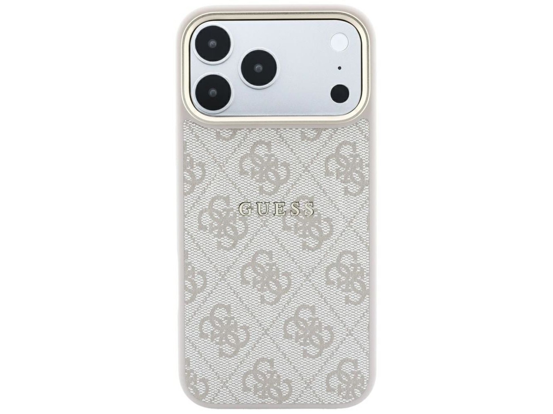 Capa Guess Embossed 4G Classic MagSafe para iPhone 17 Pro / 18 Pro - Rosa