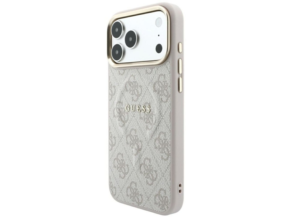Guess Embossed 4G Classic MagSafe Case for iPhone 17 Pro Max / 18 Pro Max - Pink