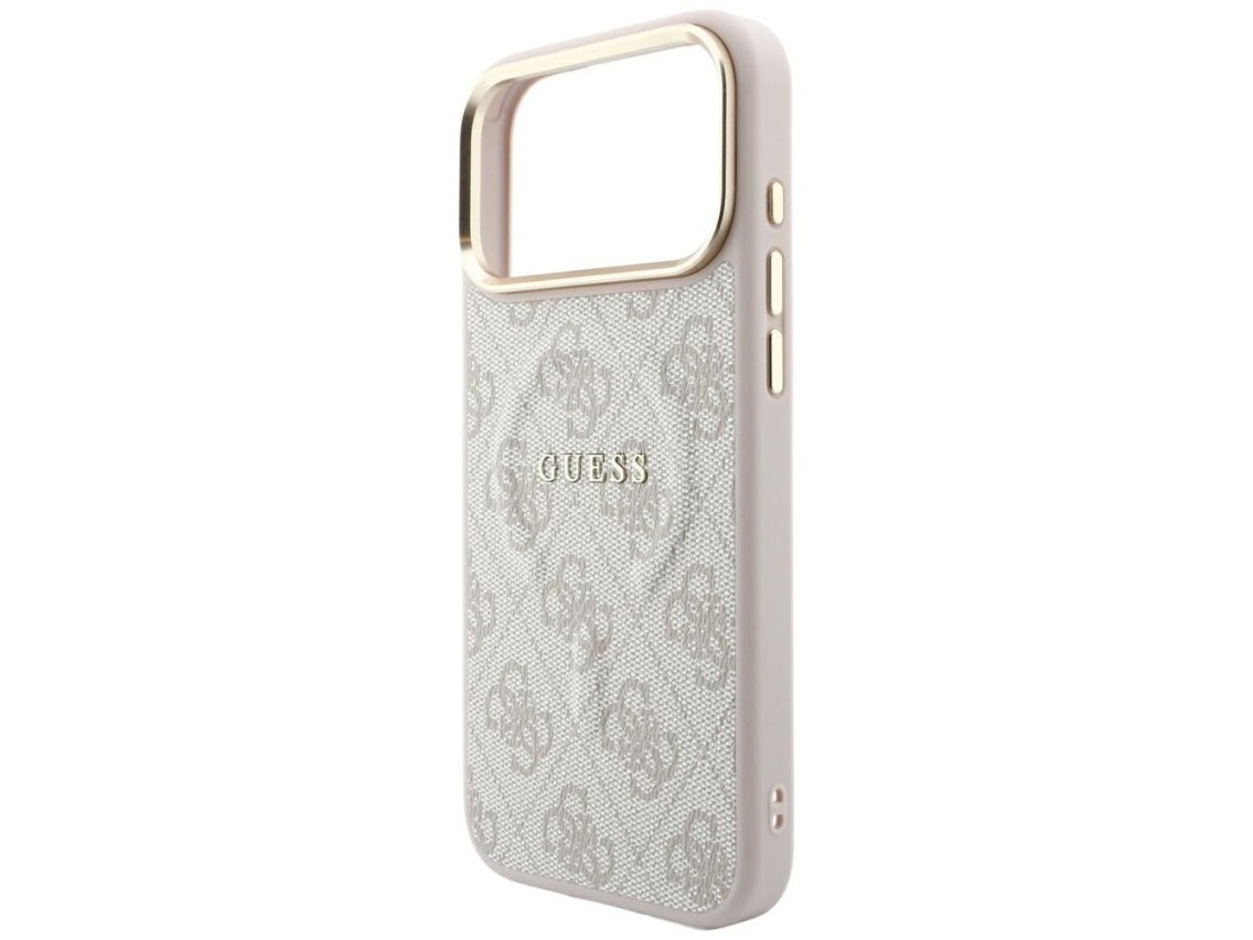 Guess Embossed 4G Classic MagSafe Case for iPhone 17 Pro Max / 18 Pro Max - Pink