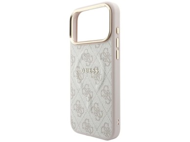 Capa Guess Embossed 4G Classic MagSafe para iPhone 17 Pro Max / 18 Pro Max - Rosa Capa Guess Embossed 4G Classic MagSafe para iPhone 17 Pro Max / 18 Pro Max - Rosa