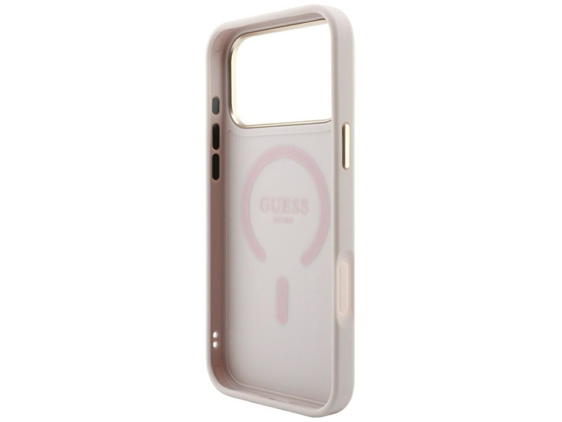 Guess Embossed 4G Classic MagSafe Case for iPhone 17 Pro Max / 18 Pro Max - Pink