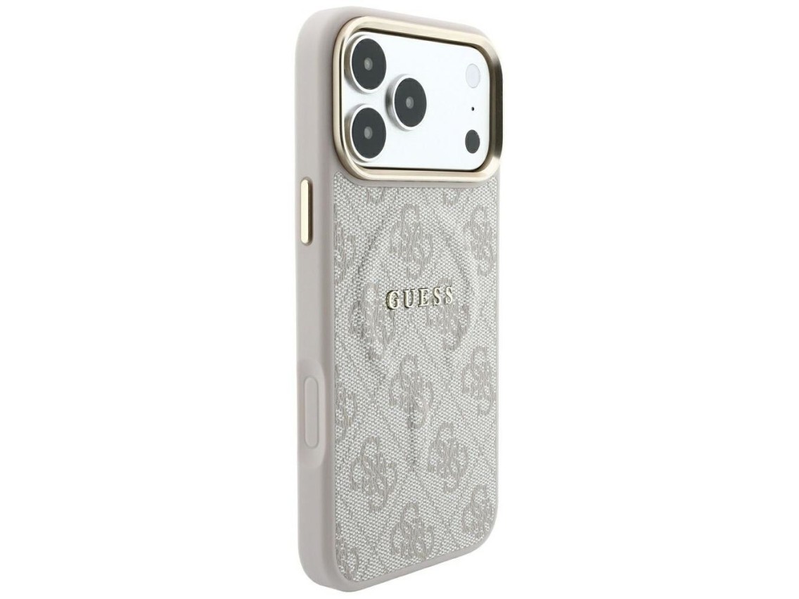 Guess Embossed 4G Classic MagSafe Case for iPhone 17 Pro Max / 18 Pro Max - Pink