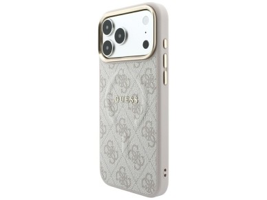 Capa Guess Embossed 4G Classic MagSafe para iPhone 17 Pro Max / 18 Pro Max - Rosa Capa Guess Embossed 4G Classic MagSafe para iPhone 17 Pro Max / 18 Pro Max - Rosa
