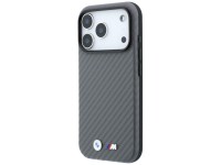 Capa MagSafe BMW M Carbon Metal Logo para iPhone 17 Pro Max / 18 Pro Max - Cinza Capa MagSafe BMW M Carbon Metal Logo para iPhone 17 Pro Max / 18 Pro Max - Cinza