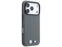 Capa MagSafe BMW M Carbon Metal Logo para iPhone 17 Pro Max / 18 Pro Max - Cinza Capa MagSafe BMW M Carbon Metal Logo para iPhone 17 Pro Max / 18 Pro Max - Cinza