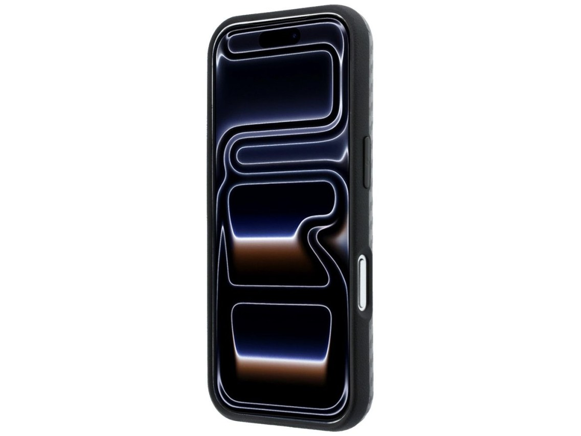 Capa MagSafe BMW M Carbon Metal Logo para iPhone 17 Pro Max / 18 Pro Max - Cinza