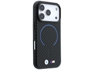BMW M Carbon Printed Ring MagSafe Case for iPhone 17 Pro Max / 18 Pro Max - Black