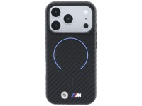 Funda BMW M con anillo impreso en carbono y MagSafe para iPhone 17 Pro / 18 Pro - Negra