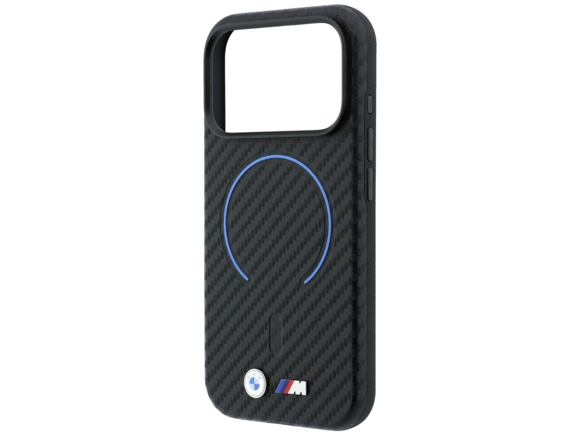 BMW M Carbon Printed Ring MagSafe Case for iPhone 17 Pro Max / 18 Pro Max - Black
