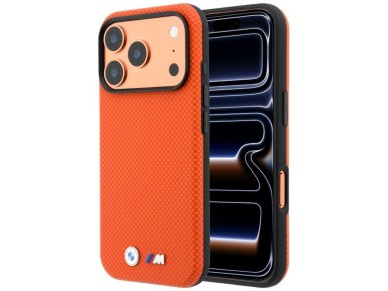 BMW M Quadrille Kevlar Metal Logo MagSafe Case for iPhone 17 Pro Max / 18 Pro Max - Orange BMW M Quadrille Kevlar Metal Logo MagSafe Case for iPhone 17 Pro Max / 18 Pro Max - Orange