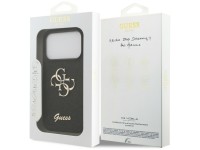 Capa Guess Fixed Glitter Big 4G para iPhone 17 Pro / 18 Pro - Preta Capa Guess Fixed Glitter Big 4G para iPhone 17 Pro / 18 Pro - Preta
