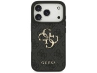 Capa Guess 4G com logo grande para iPhone 17 Pro / 18 Pro - Preta Capa Guess 4G com logo grande para iPhone 17 Pro / 18 Pro - Preta