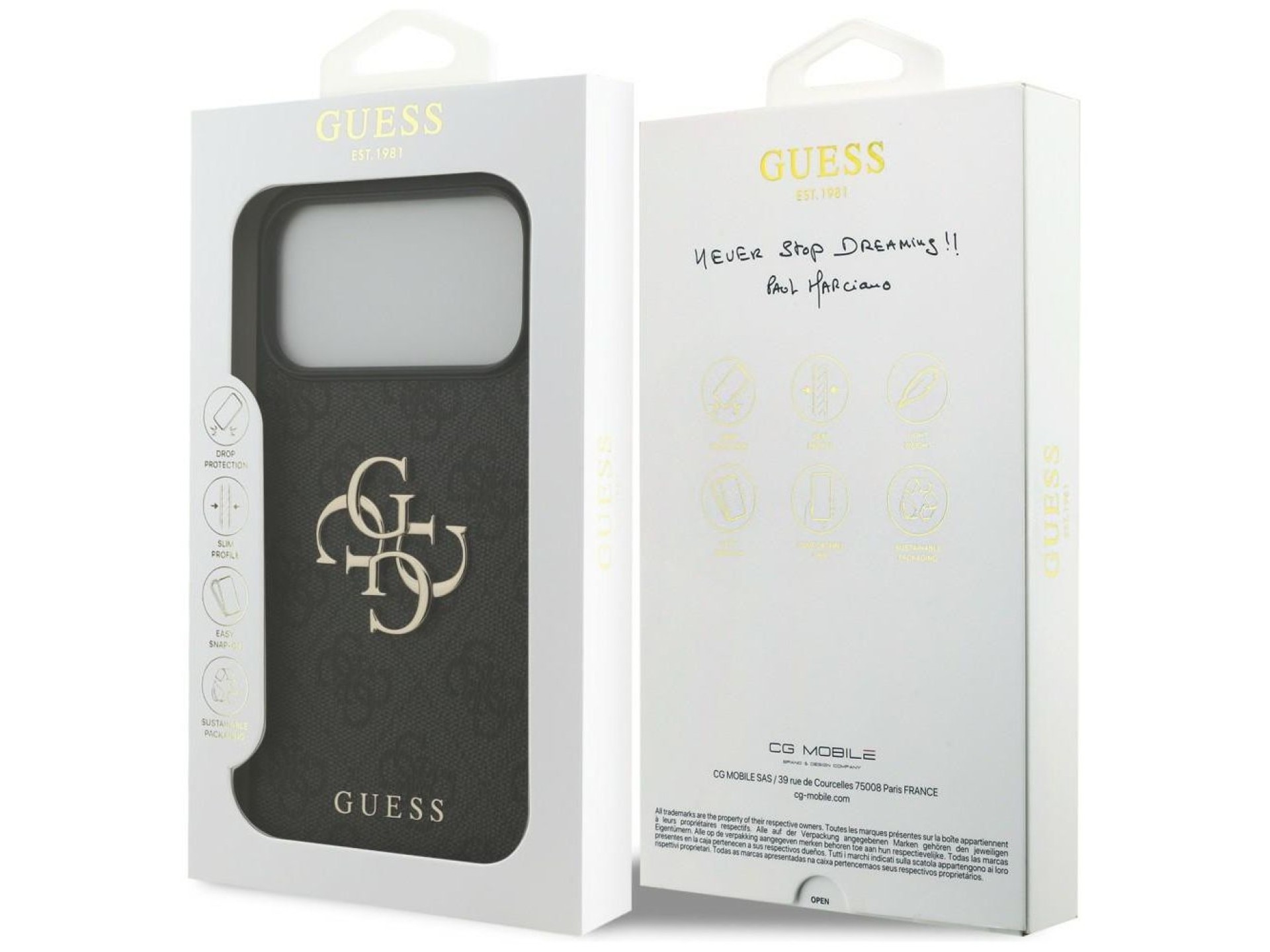 Guess 4G Big Logo Case for iPhone 17 Pro Max / 18 Pro Max - Black