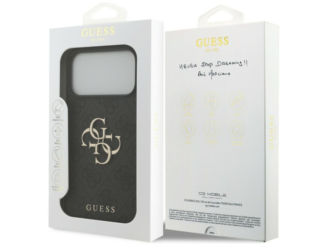 Guess 4G Big Logo Case for iPhone 17 Pro Max / 18 Pro Max - Black