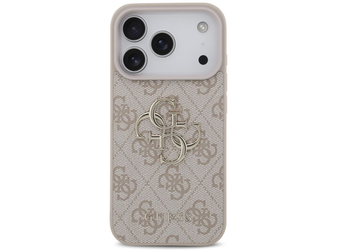 Capa Guess 4G com logo grande para iPhone 17 Pro / 18 Pro - Rosa