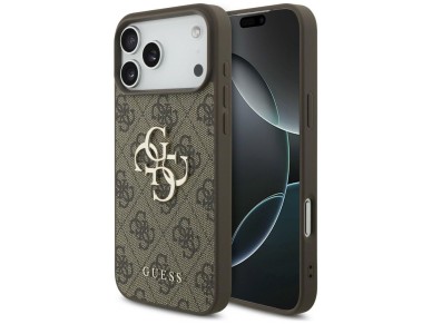 Guess 4G Big Logo Case for iPhone 17 Pro Max / 18 Pro Max - Brown Guess 4G Big Logo Case for iPhone 17 Pro Max / 18 Pro Max - Brown