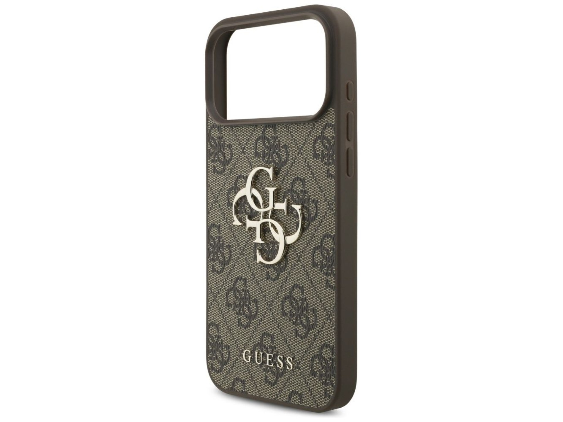 Funda Guess 4G con logo grande para iPhone 17 Pro Max / 18 Pro Max - Marrón