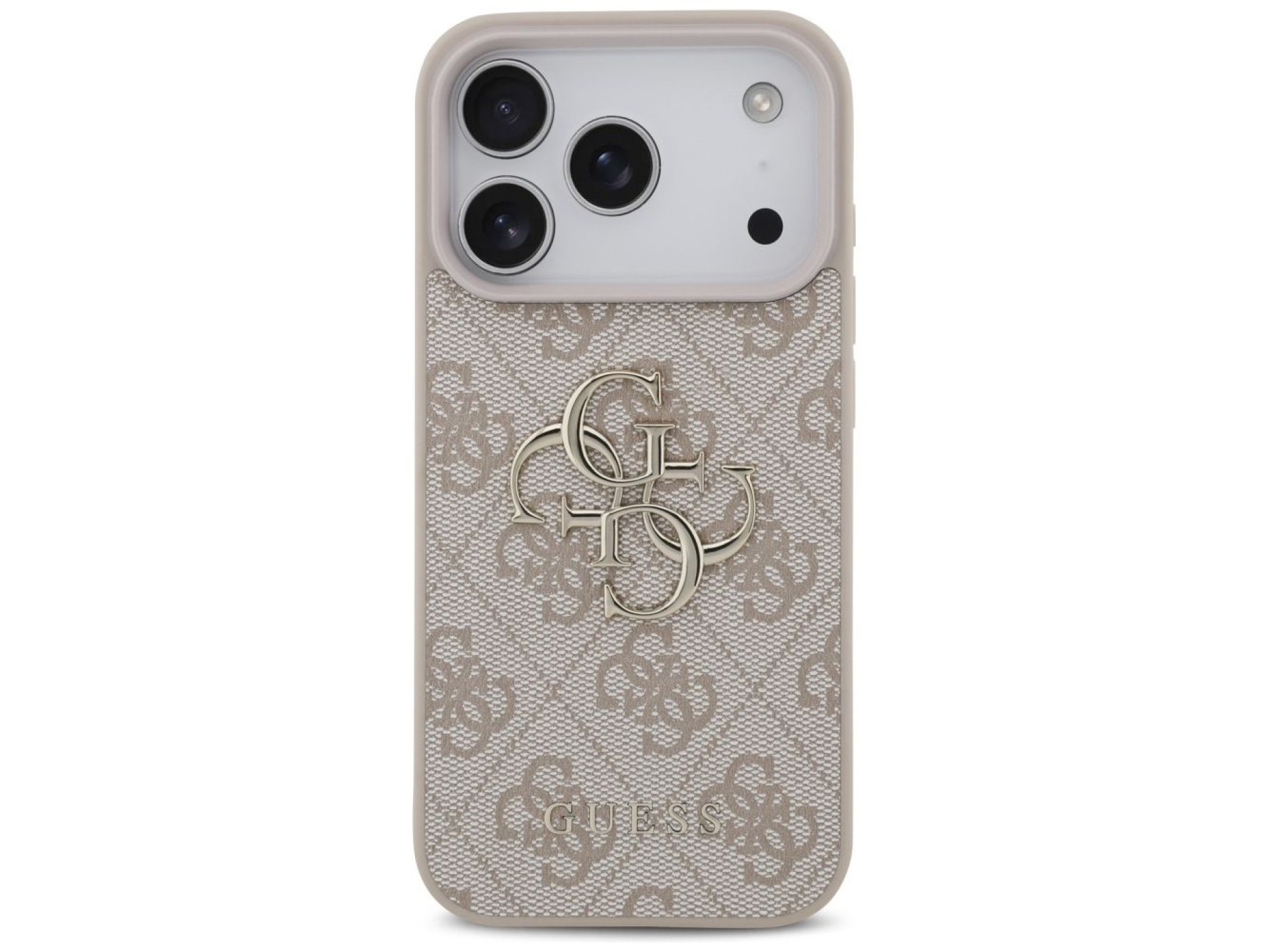 Capa Guess 4G com logo grande para iPhone 17 Pro / 18 Pro - Rosa