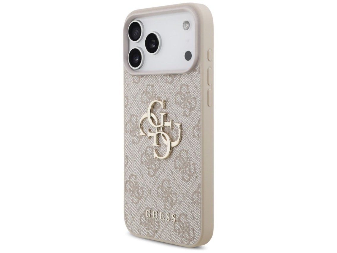 Capa Guess 4G com logo grande para iPhone 17 Pro Max / 18 Pro Max - Rosa