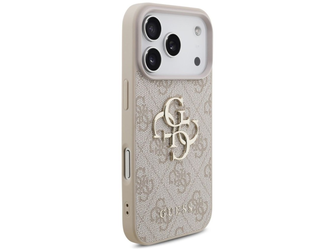 Capa Guess 4G com logo grande para iPhone 17 Pro / 18 Pro - Rosa