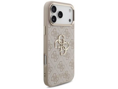 Capa Guess 4G Big 4G Classic Logo para iPhone 17 Pro Max / 18 Pro Max - Ouro Rosa Capa Guess 4G Big 4G Classic Logo para iPhone 17 Pro Max / 18 Pro Max - Ouro Rosa