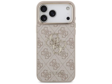 Capa Guess 4G Big 4G Classic Logo para iPhone 17 Pro Max / 18 Pro Max - Ouro Rosa Capa Guess 4G Big 4G Classic Logo para iPhone 17 Pro Max / 18 Pro Max - Ouro Rosa