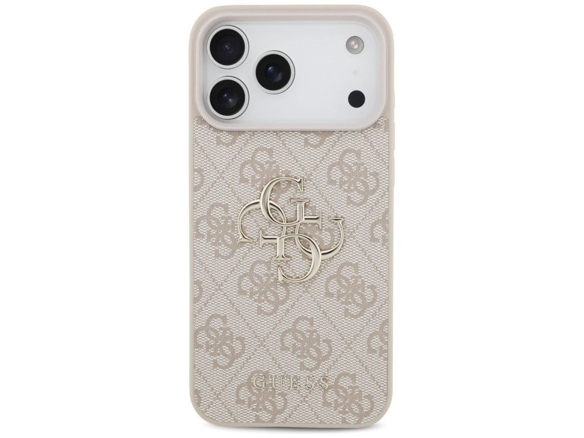 Capa Guess 4G com logo grande para iPhone 17 Pro Max / 18 Pro Max - Rosa