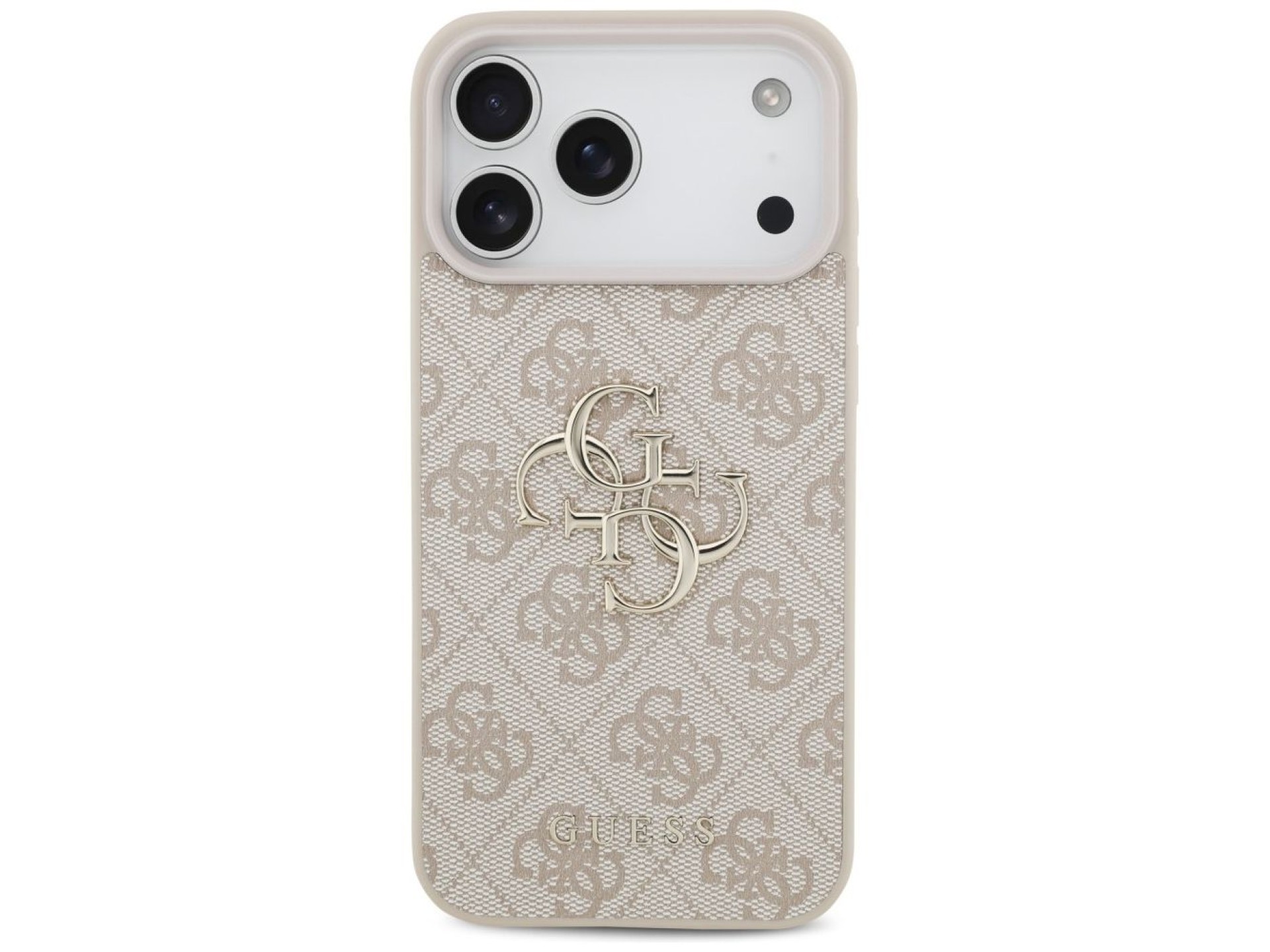 Capa Guess 4G com logo grande para iPhone 17 Pro Max / 18 Pro Max - Rosa