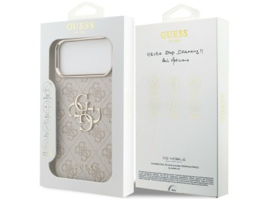 Capa Guess 4G Big 4G Classic Logo para iPhone 17 Pro Max / 18 Pro Max - Ouro Rosa Capa Guess 4G Big 4G Classic Logo para iPhone 17 Pro Max / 18 Pro Max - Ouro Rosa