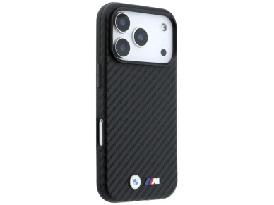 BMW M Carbon Metal Logo MagSafe Case for iPhone 17 Pro / 18 Pro - Black BMW M Carbon Metal Logo MagSafe Case for iPhone 17 Pro / 18 Pro - Black