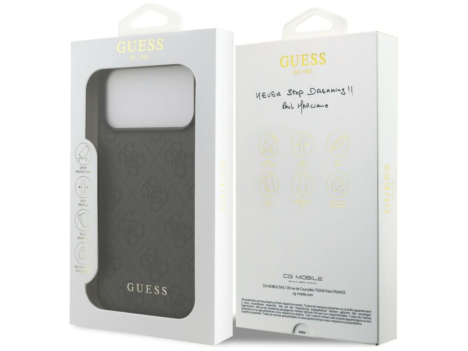 Guess 4G Classic case for iPhone 17 Pro Max / 18 Pro Max - black