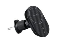 Soporte para coche con cargador inalámbrico PITAKA MagEZ Pro 2 Qi2 15W NFC MagSafe negro gris Soporte para coche con cargador inalámbrico PITAKA MagEZ Pro 2 Qi2 15W NFC MagSafe negro gris