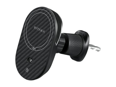 Soporte para coche con cargador inal�mbrico PITAKA MagEZ Pro 2 Qi2 15W NFC MagSafe negro gris