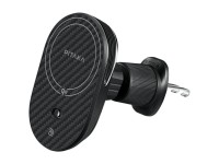 Soporte para coche con cargador inal�mbrico PITAKA MagEZ Pro 2 Qi2 15W NFC MagSafe negro gris