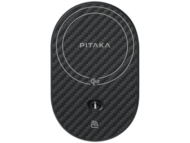 Soporte para coche con cargador inal�mbrico PITAKA MagEZ Pro 2 Qi2 15W NFC MagSafe negro gris