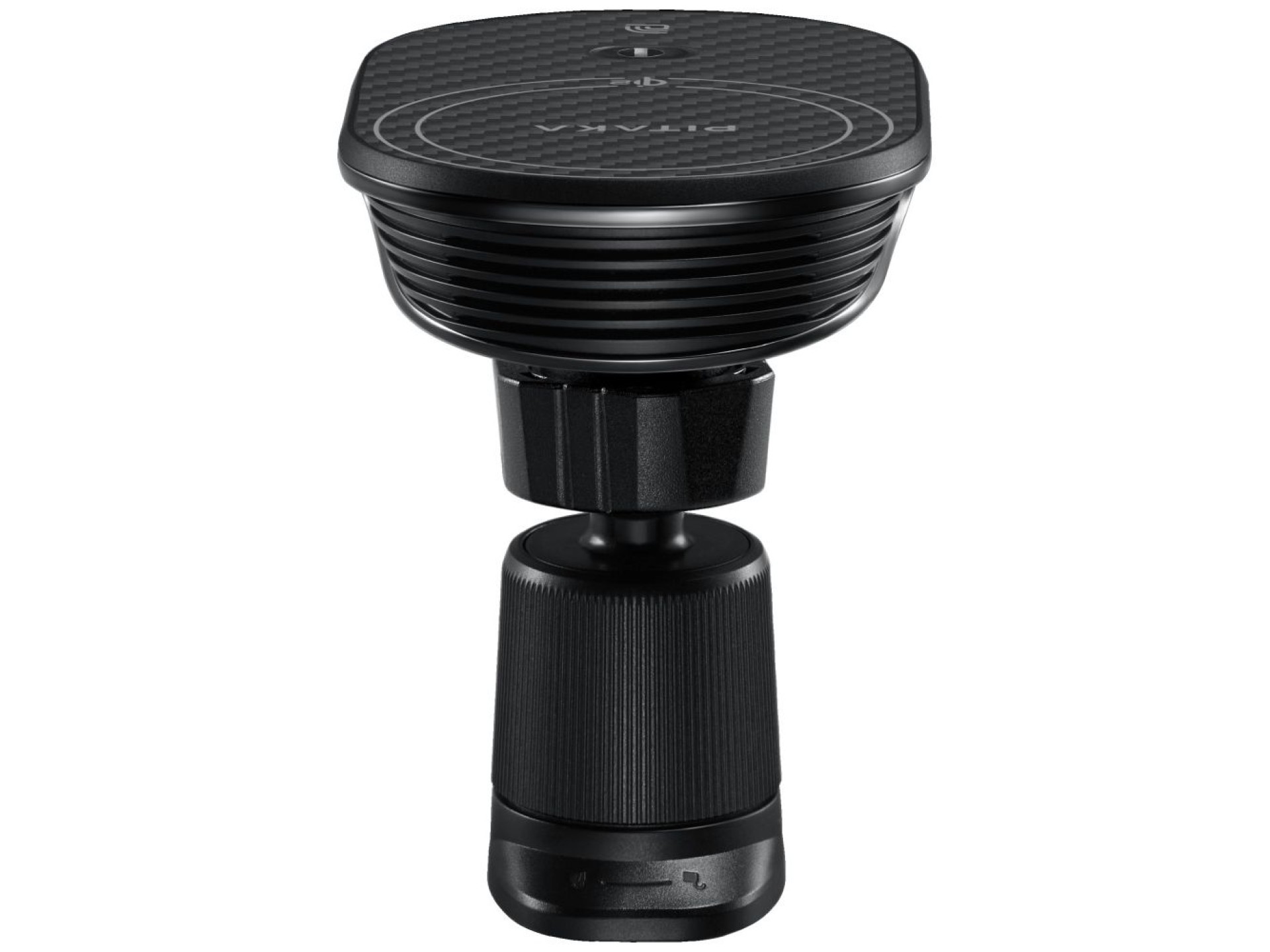 Soporte para coche con cargador inalámbrico PITAKA MagEZ Pro 2 Qi2 15W NFC MagSafe negro gris