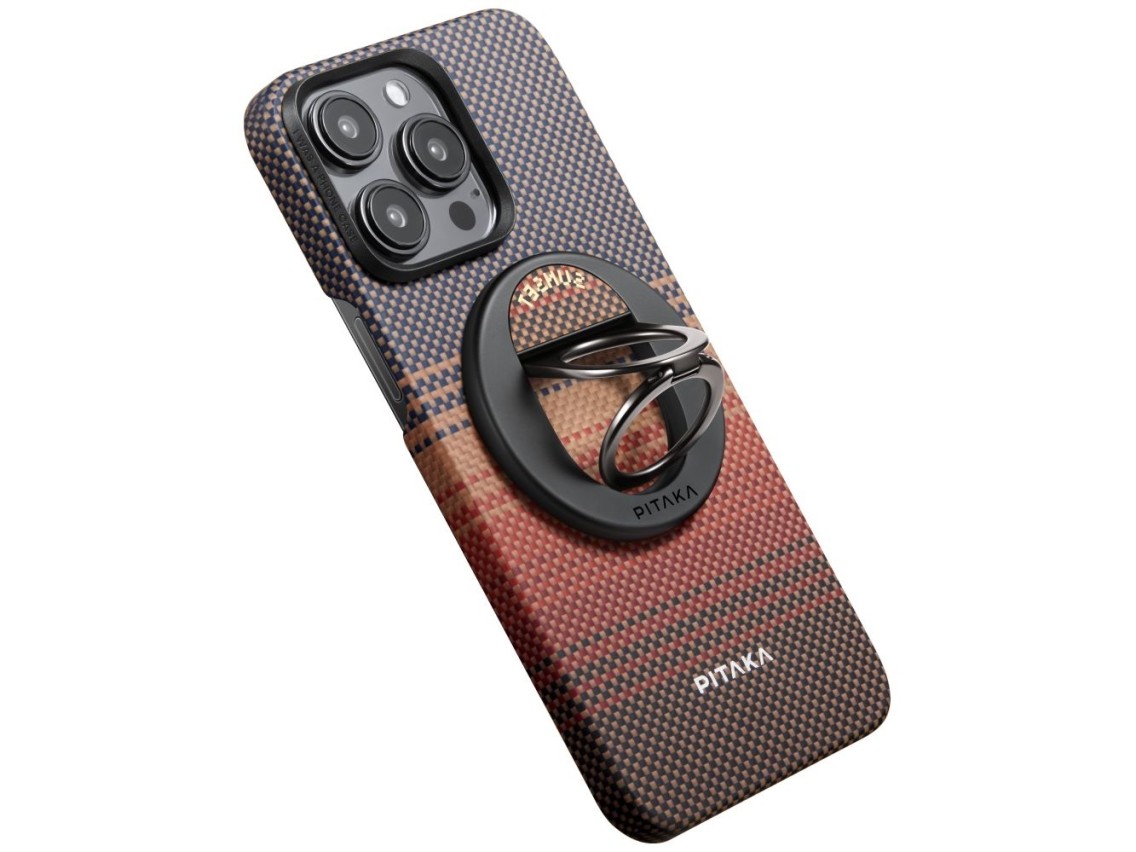 Suporte magnético PITAKA MagEZ Grip 3 MagSafe para telefone pôr do sol