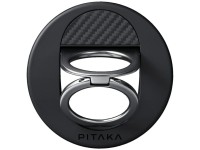 Suporte magn�tico PITAKA MagEZ Grip 3 MagSafe para celular, preto e cinza.