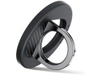 Suporte magnético PITAKA MagEZ Grip 3 MagSafe para celular, preto e cinza. Suporte magnético PITAKA MagEZ Grip 3 MagSafe para celular, preto e cinza.