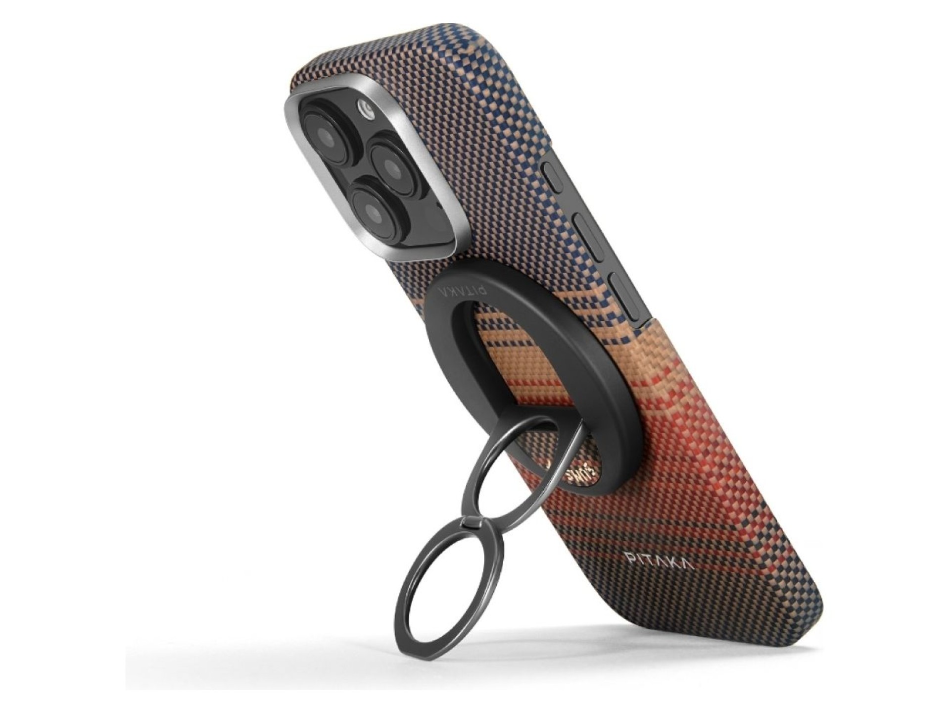 Suporte magnético PITAKA MagEZ Grip 3 MagSafe para telefone pôr do sol