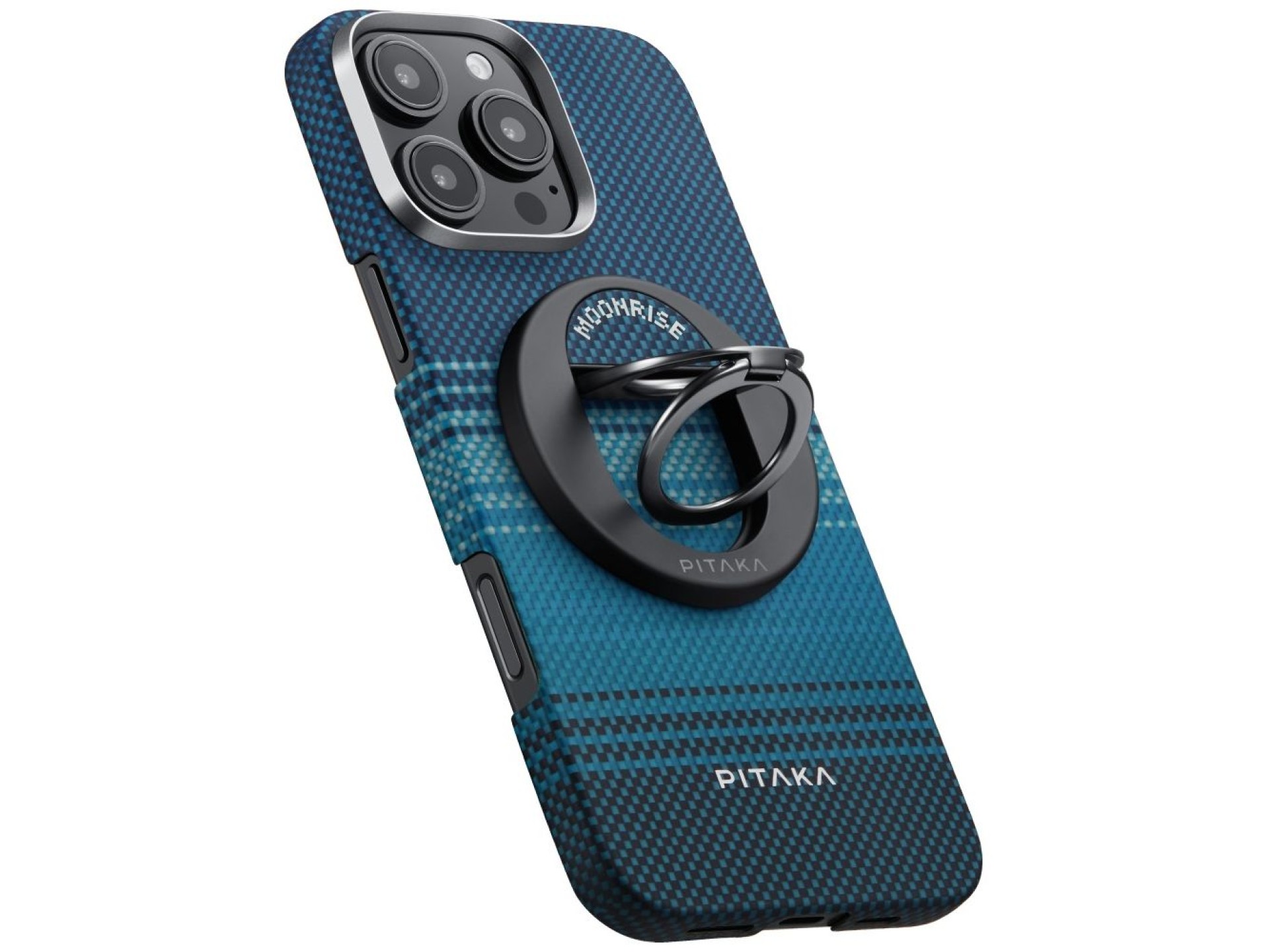Suporte magnético PITAKA MagEZ Grip 3 MagSafe para telefone moonrise
