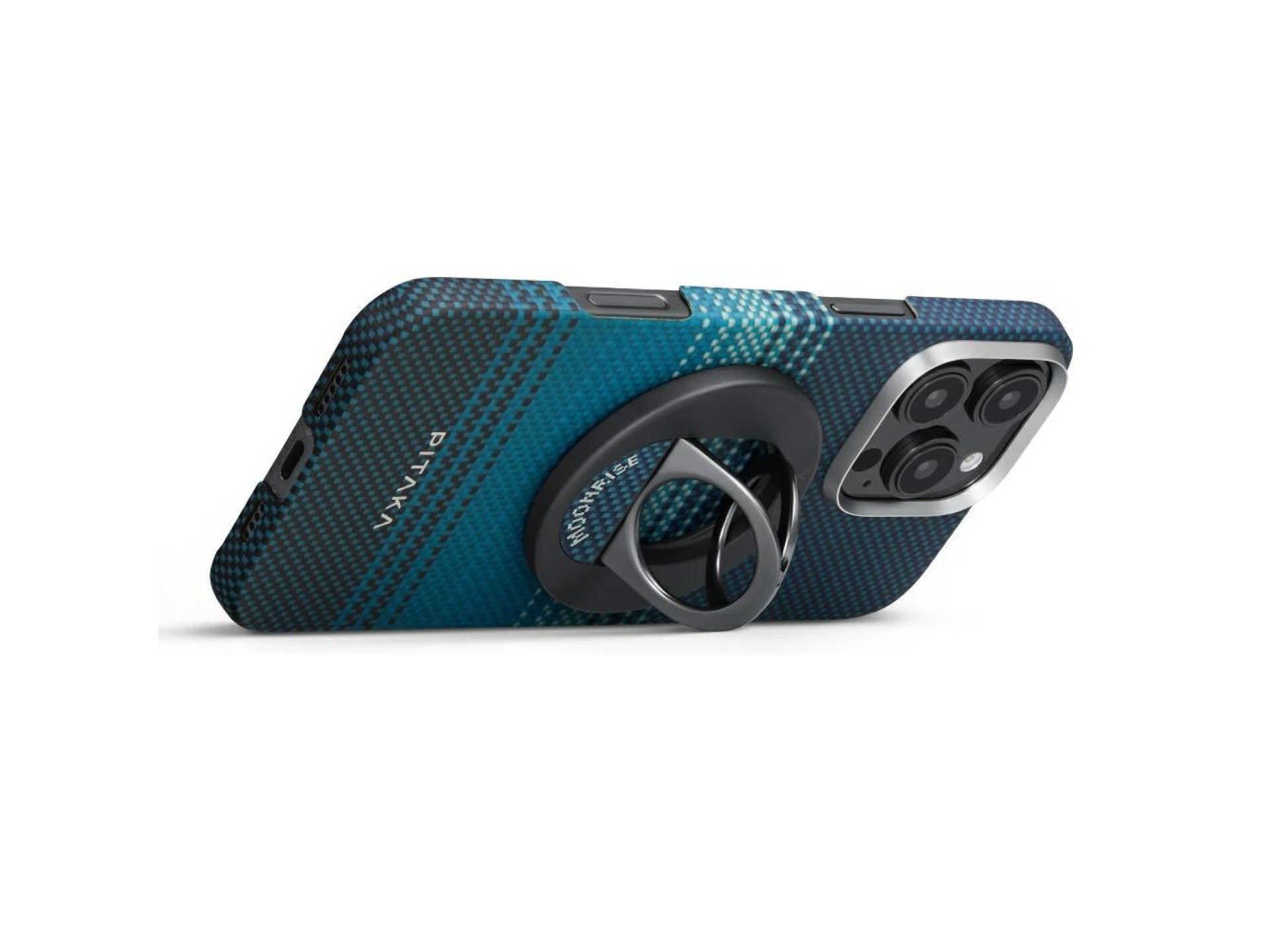 Suporte magnético PITAKA MagEZ Grip 3 MagSafe para telefone moonrise