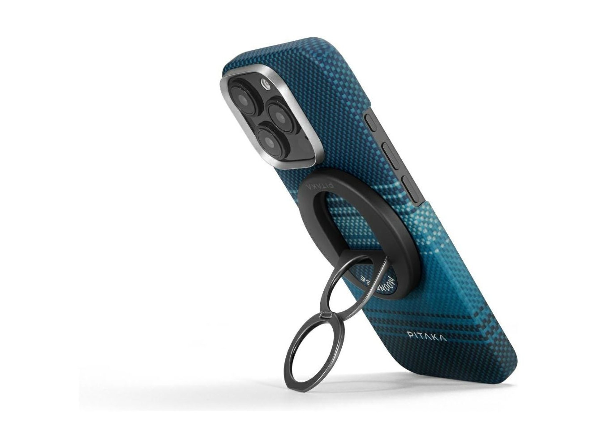 Suporte magnético PITAKA MagEZ Grip 3 MagSafe para telefone moonrise