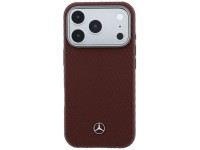 Capa Mercedes em couro com efeito madeira e MagSafe para iPhone 17 Pro Max / 18 Pro Max - bordô Capa Mercedes em couro com efeito madeira e MagSafe para iPhone 17 Pro Max / 18 Pro Max - bordô